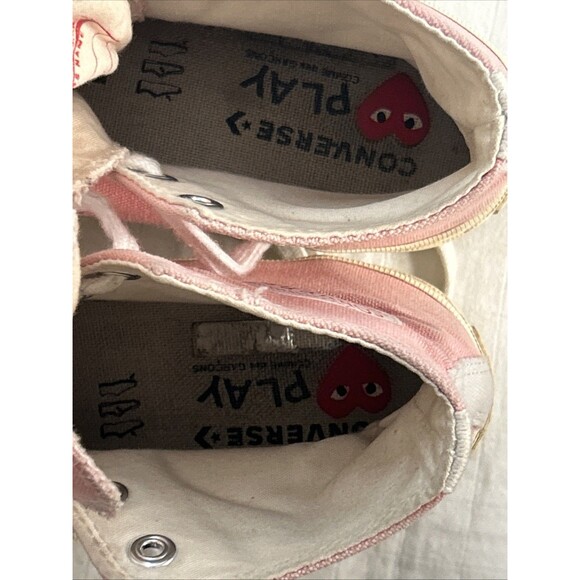 Converse Chuck Taylor All Star 70 Hi Comme des Garcons PLAY Women size 8 Pink - Picture 6 of 10